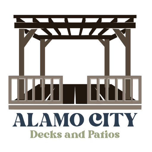 Logo of Alamo City Decks and Patios featuring a pergola design.